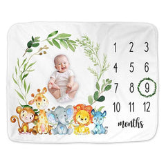 Baby-Milestone-Month-Digital-Photo-Blanket