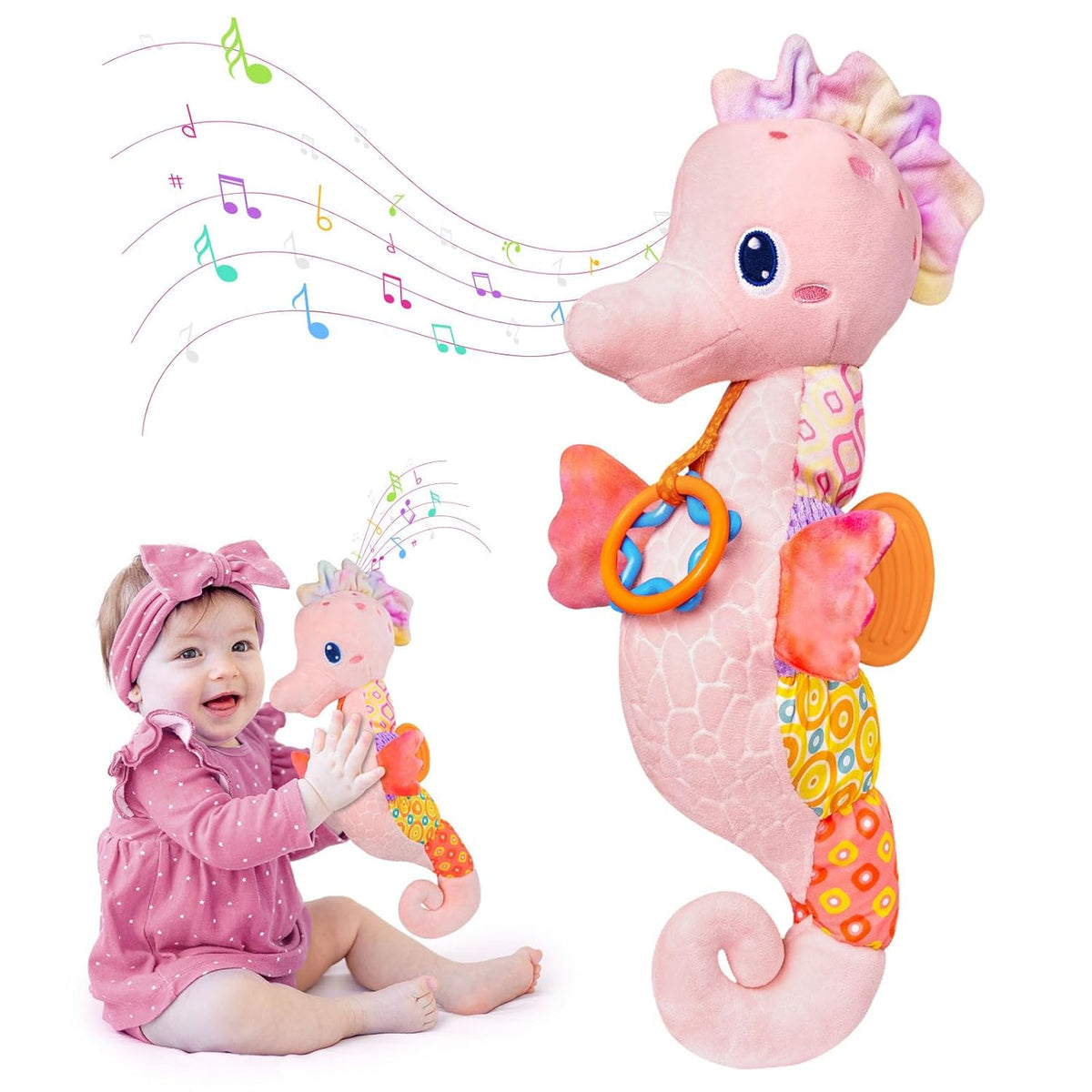 Baby Seahorse Musical Rattles Toys