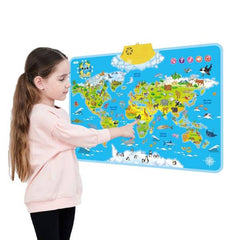 English-Audio-Point-Reading-Animal-World Map